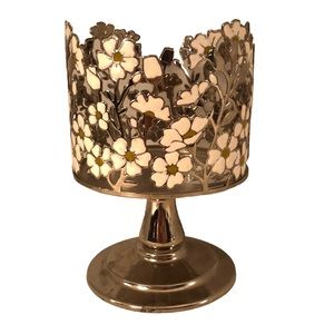 Bath & Body Works White Daisy Large Candle Holder